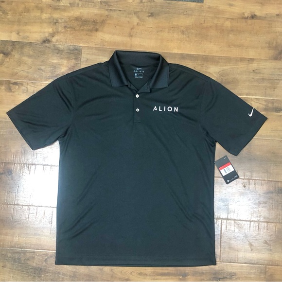 Nike Other - Nike Dri-Fit men's black golf shirt, large, NWT